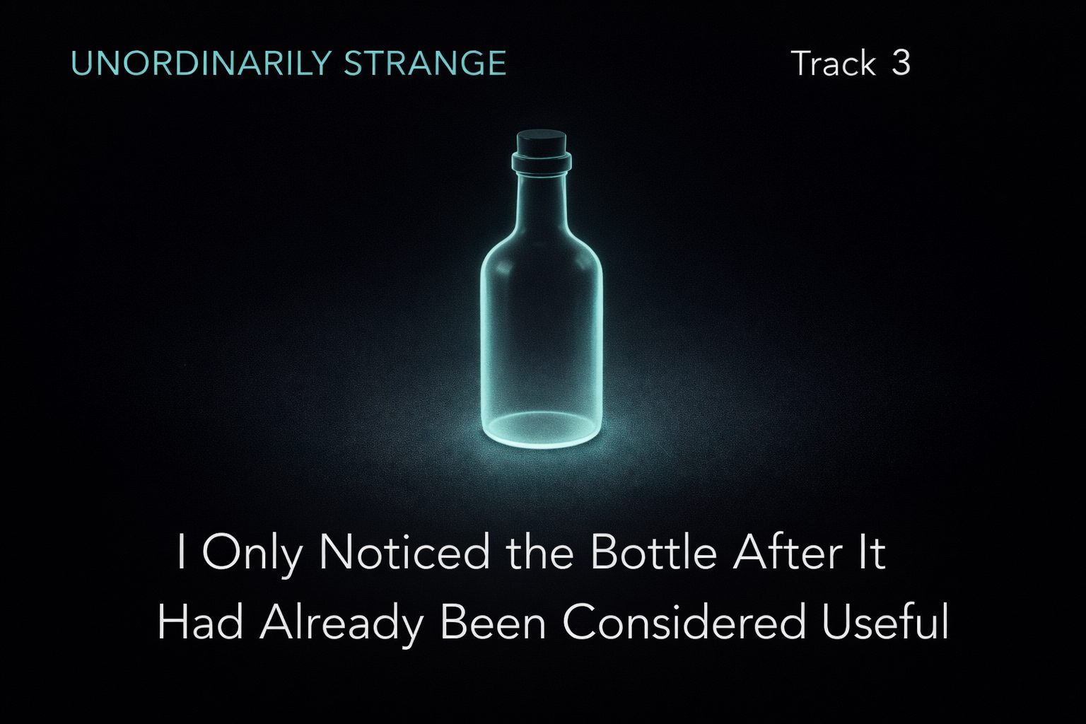 I Only Noticed the Bottle After It Had Already Been Considered Useful